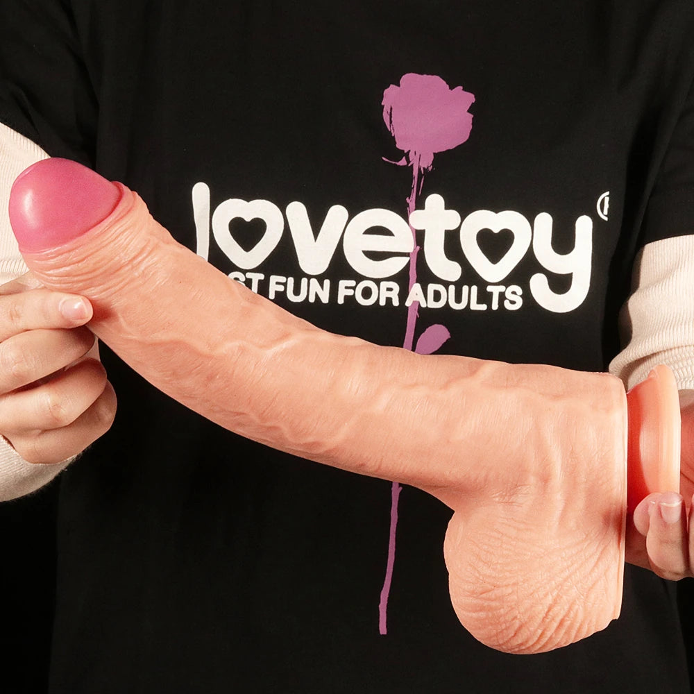 Lovetoy Dual Layered Platinum Silicone Cock 28 cm Realistik Penis LV411011