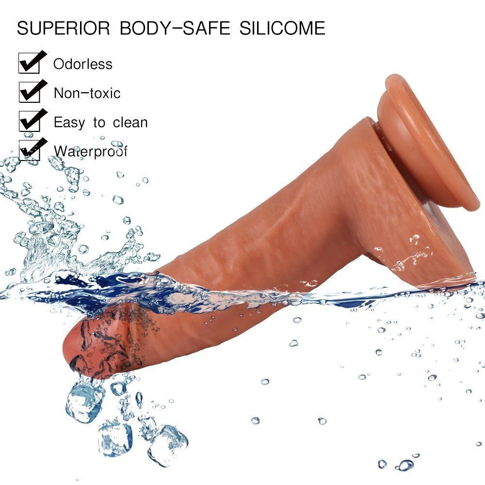 Shequ Dildo Series Castiel's Natural Doku 19 Cm Realistik Penis SQ-WBD10008