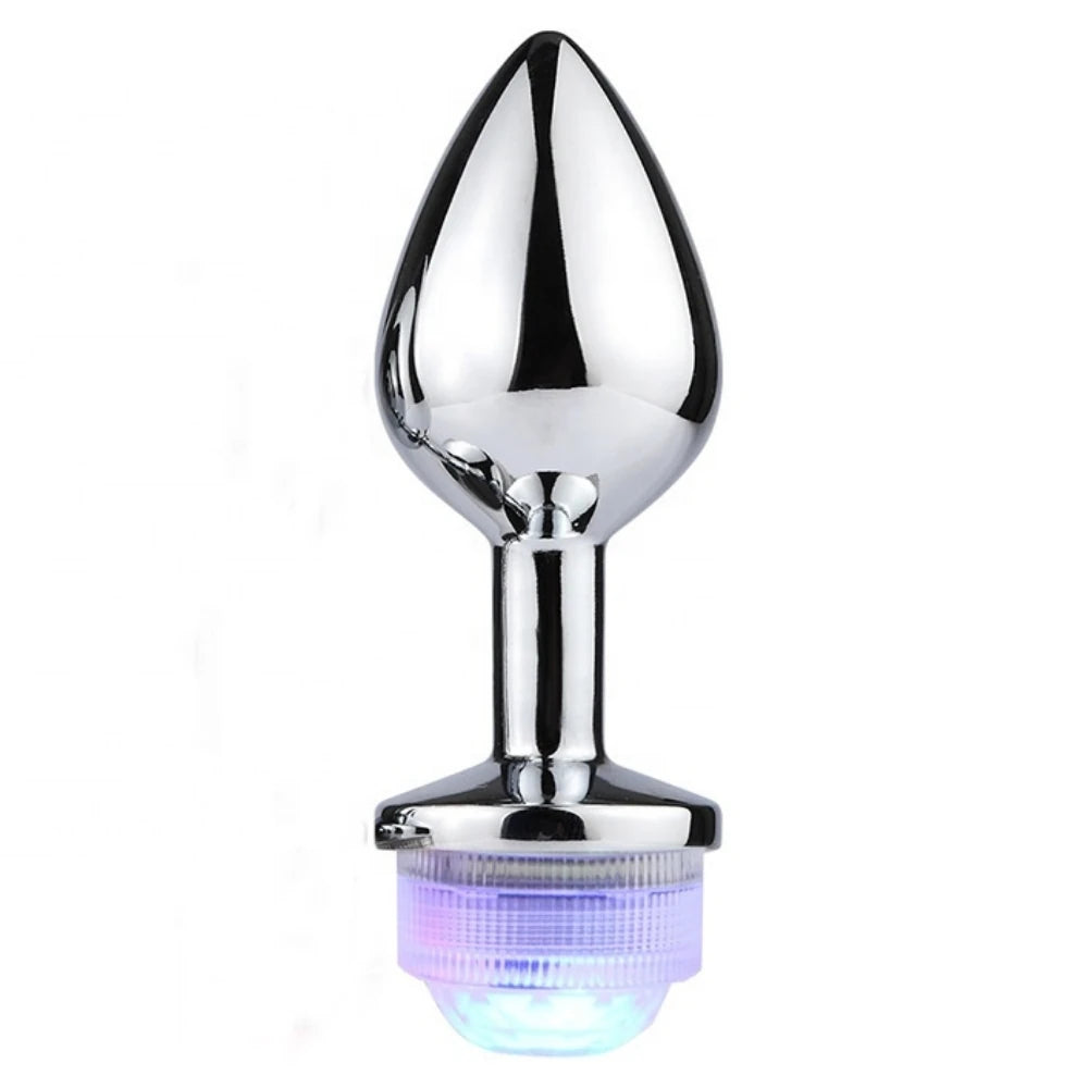 Frowzer Remote Control Uzaktan Kumandalı Led Işıklı Metal Anal Plug Medium