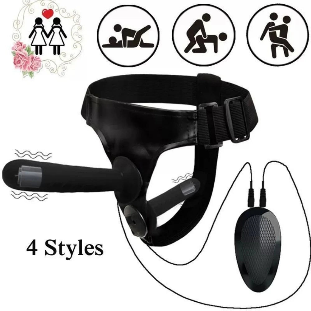 Frowzer Double Çift Taraflı Titreşimli Biseksüel Strap-On Penis