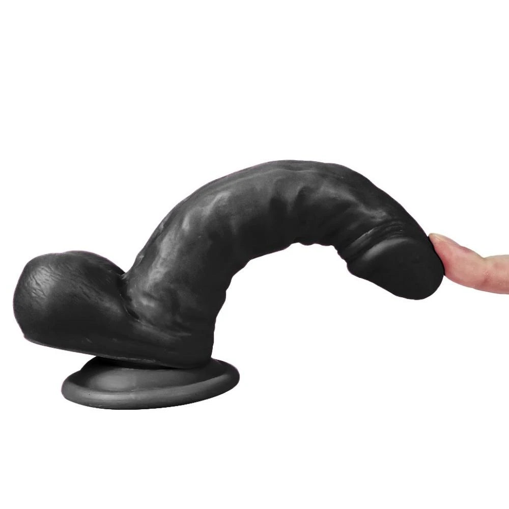 Xise Dildo Series Hunk Eagle Belden Bağlamalı Realistik Penis 17 Cm - Siyah