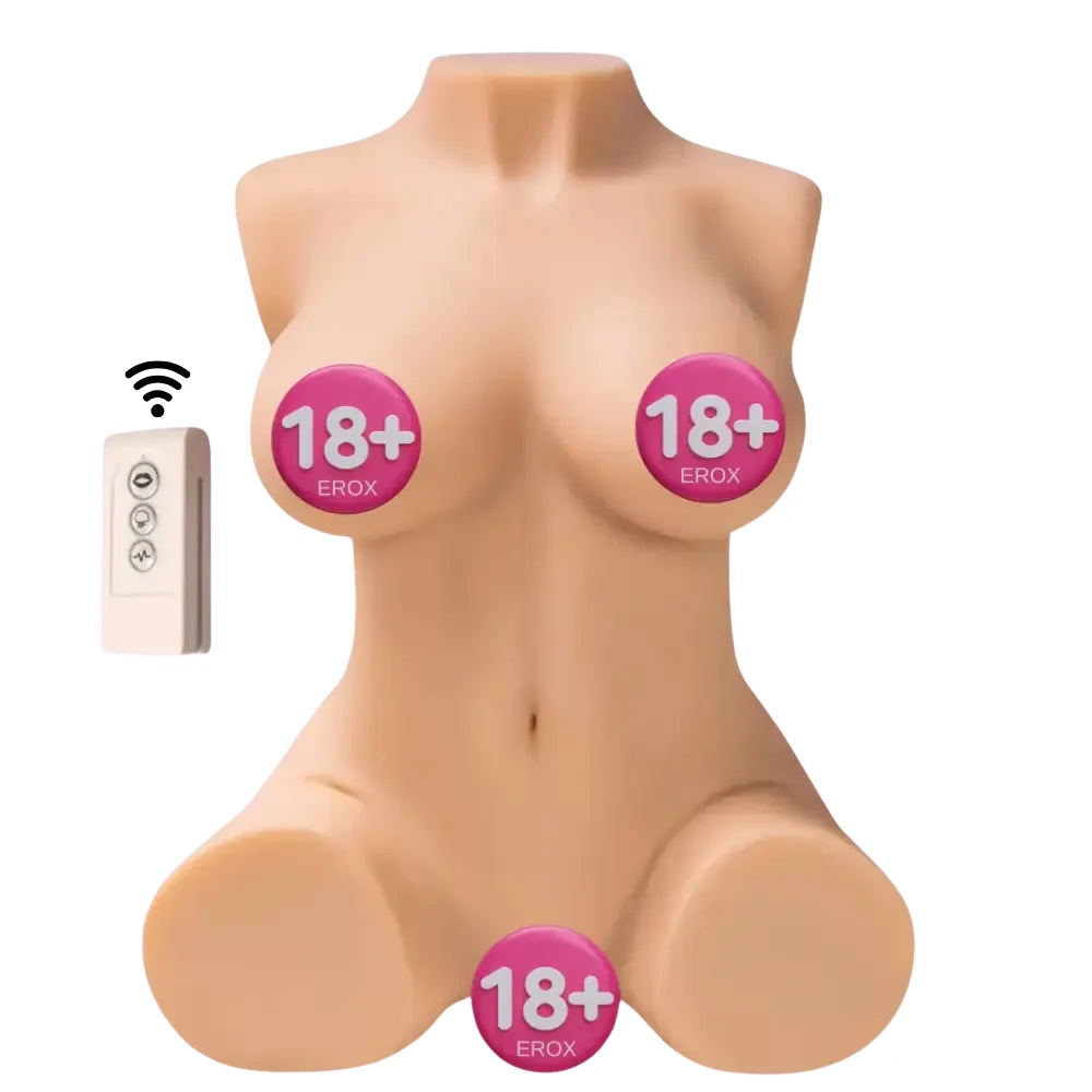 Shequ Britney Emişli ve Titreşimli Yarım Vücut Masturbator SQ-MAS20028