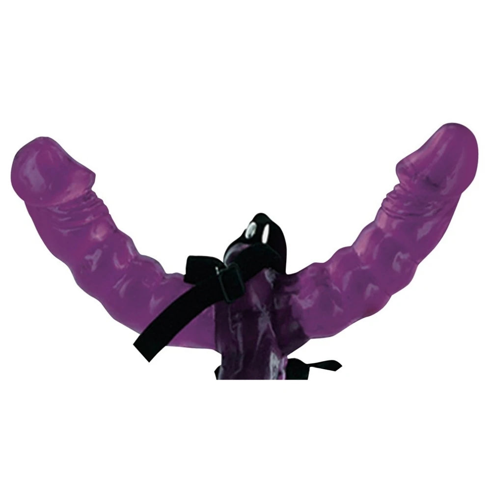 Pipedream Fetish Fantasy Double Delight Straples Biseksüel Dildo Mor