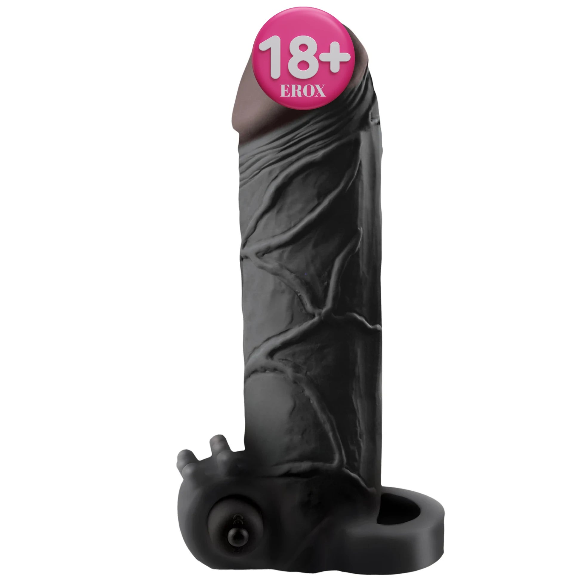 Pipedream Fantasy X-Tensions Real Feel 2'' Titreşimli Zenci Amerikan Penis Kılıfı