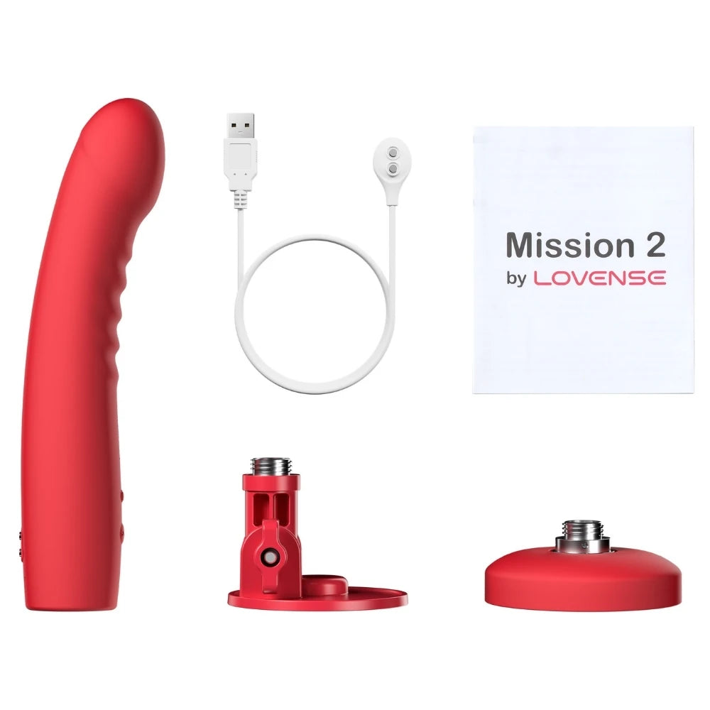 Lovense Mission 2 Telefon Kontrollü Vantuzlu Touch‑Sense Vibratör