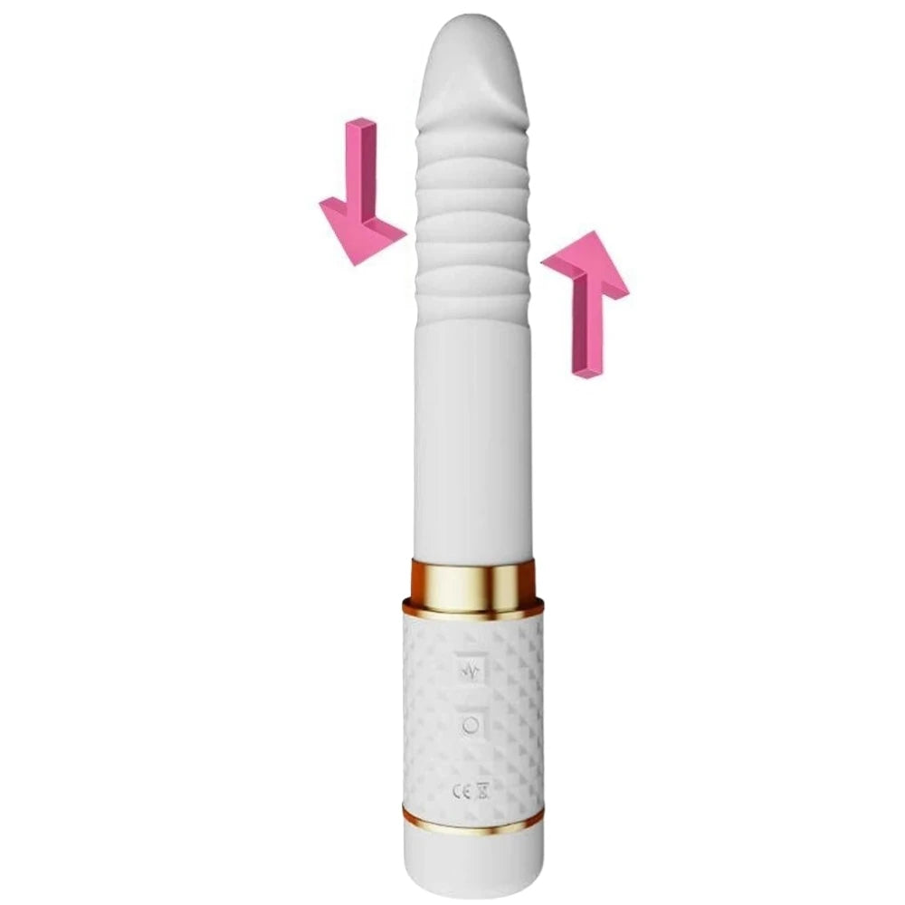 Frowzer Niminey 2 in 1 Emiş Güçlü ve İleri Geri Hareketli Güçlü Vibratör White