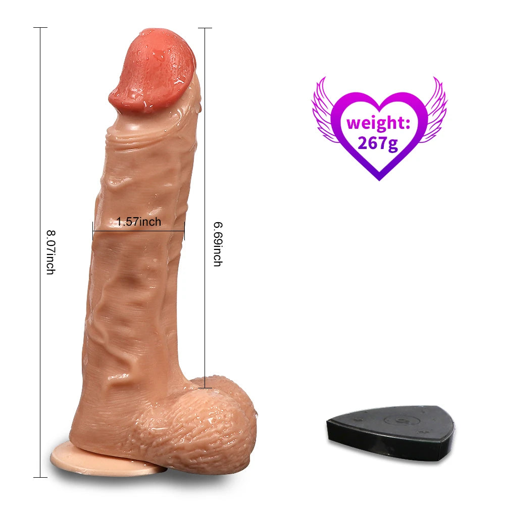 Shequ Bronte Rotating Dildo 20.5 Cm Dönebilen Realistik Penis