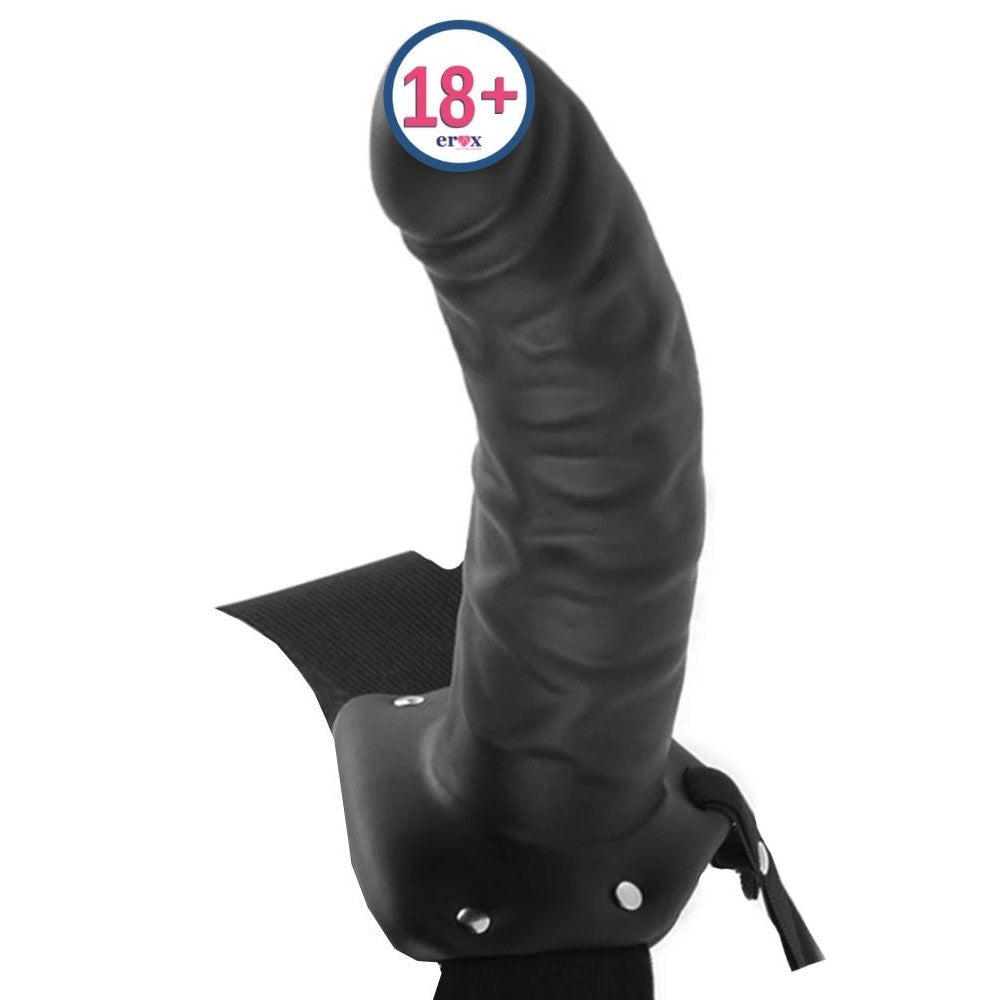 Pipedream Fetish Fantasy Series 8 İnch İçi Boş Strap-On Penis Black