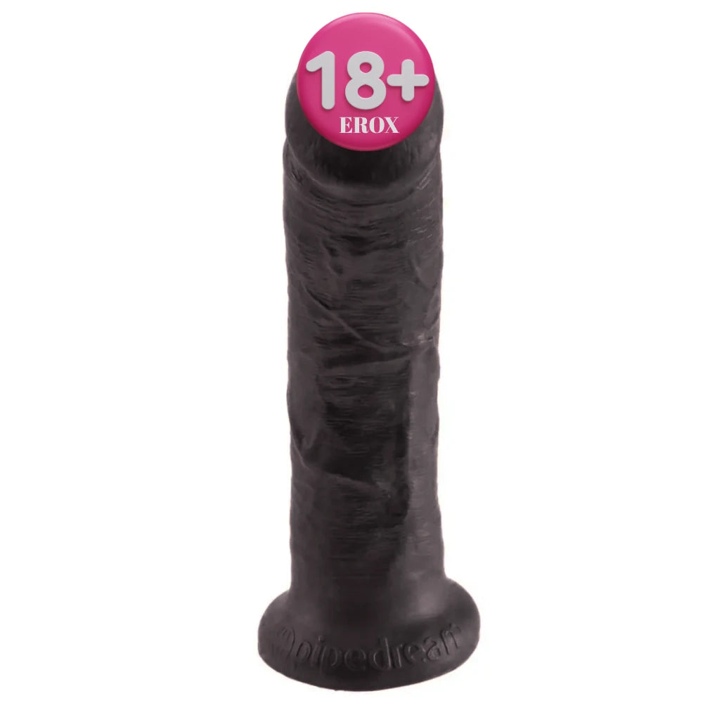 Pipedream King Cock 8'' Testissiz Realistik Amerikan Dildo-Black