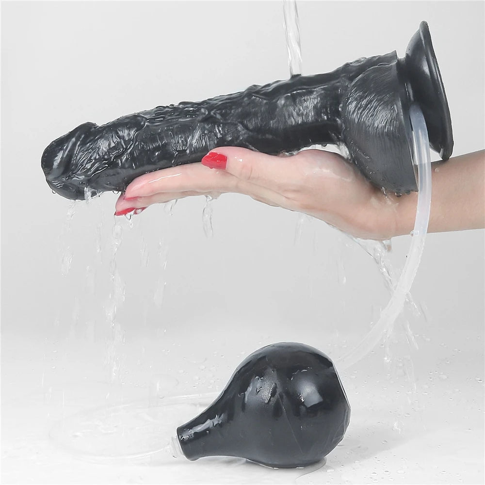 Lovetoy Squirt Extreme Dildo 25 Cm Boşalabilir Kemerli Realistik Penis LV116025