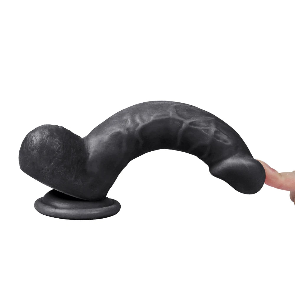 Xise Dildo Series Mars 20 cm Realistik Zenci Penis XS-WBC10033-Black