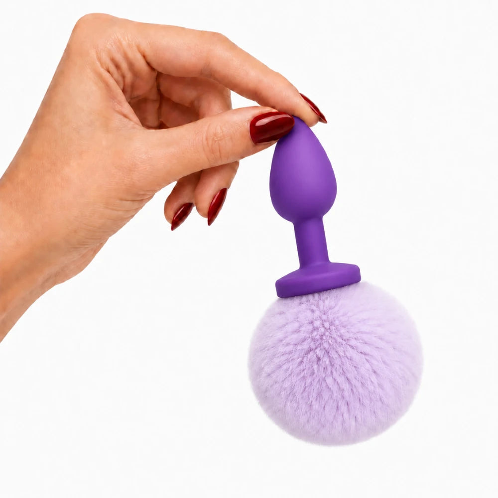 Frowzer Anal Fantasy Luxury Purple Silicone Bunny Tail Purple Kuyruklu Anal Plug