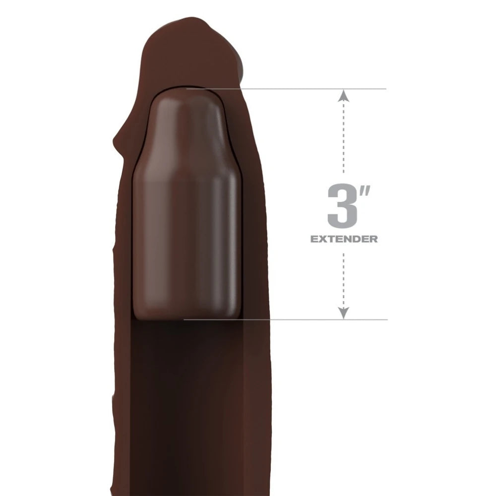 Pipedream Fantasy X-Tensions Elite 3'' Testis Geçirmeli Amerikan Penis Kılıfı