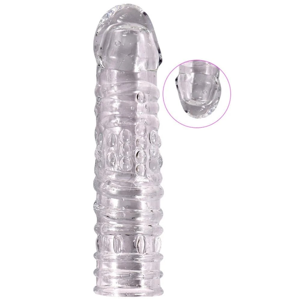 Shequ Noel Silikon Şeffaf Penis Kılıfı