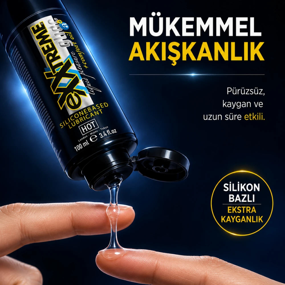 Hot Exxtreme Glide Silikon Bazlı Kayganlaştırıcı Jel 50 Ml.
