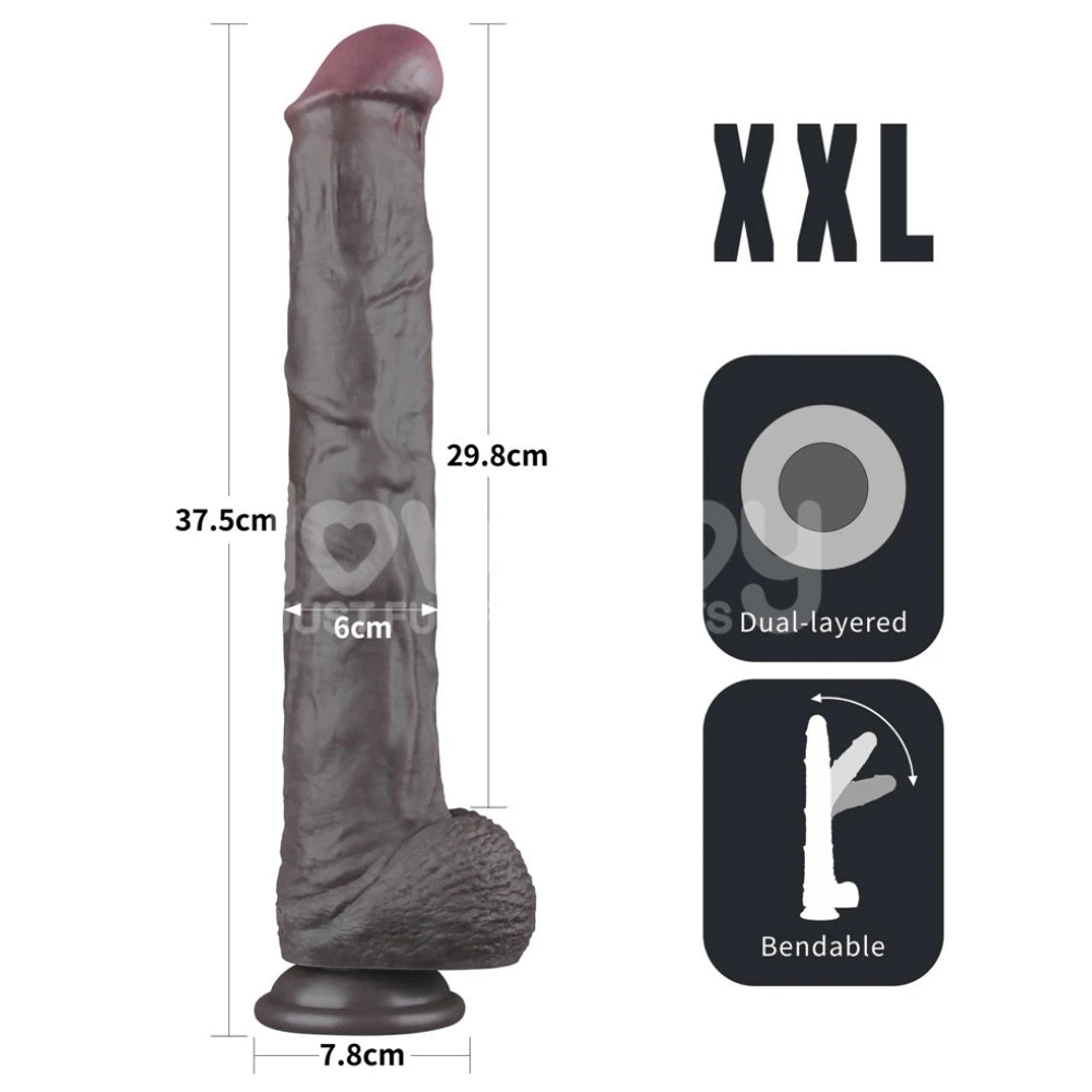 Lovetoy Bendable Cock XXL 37.5 Cm Kıkırdak Doku Realistik Penis LV411311