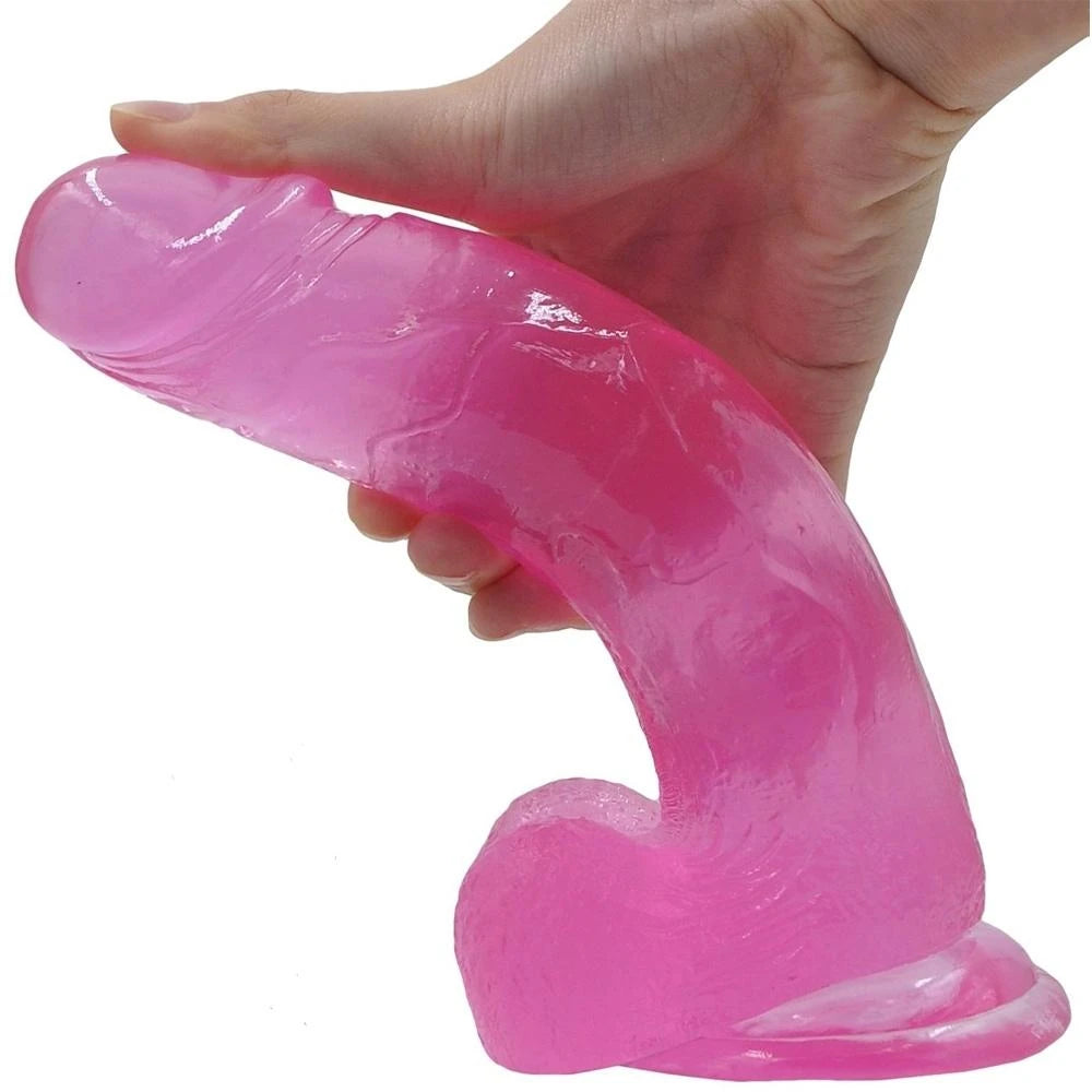 Lovetoy Jelly Studs Pink Large 20 cm Belden Bağlamalı Jel Dildo LV3100