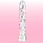 Pipedream Icicles No. 7 Hand Blown Glass Massager Cam Dildo