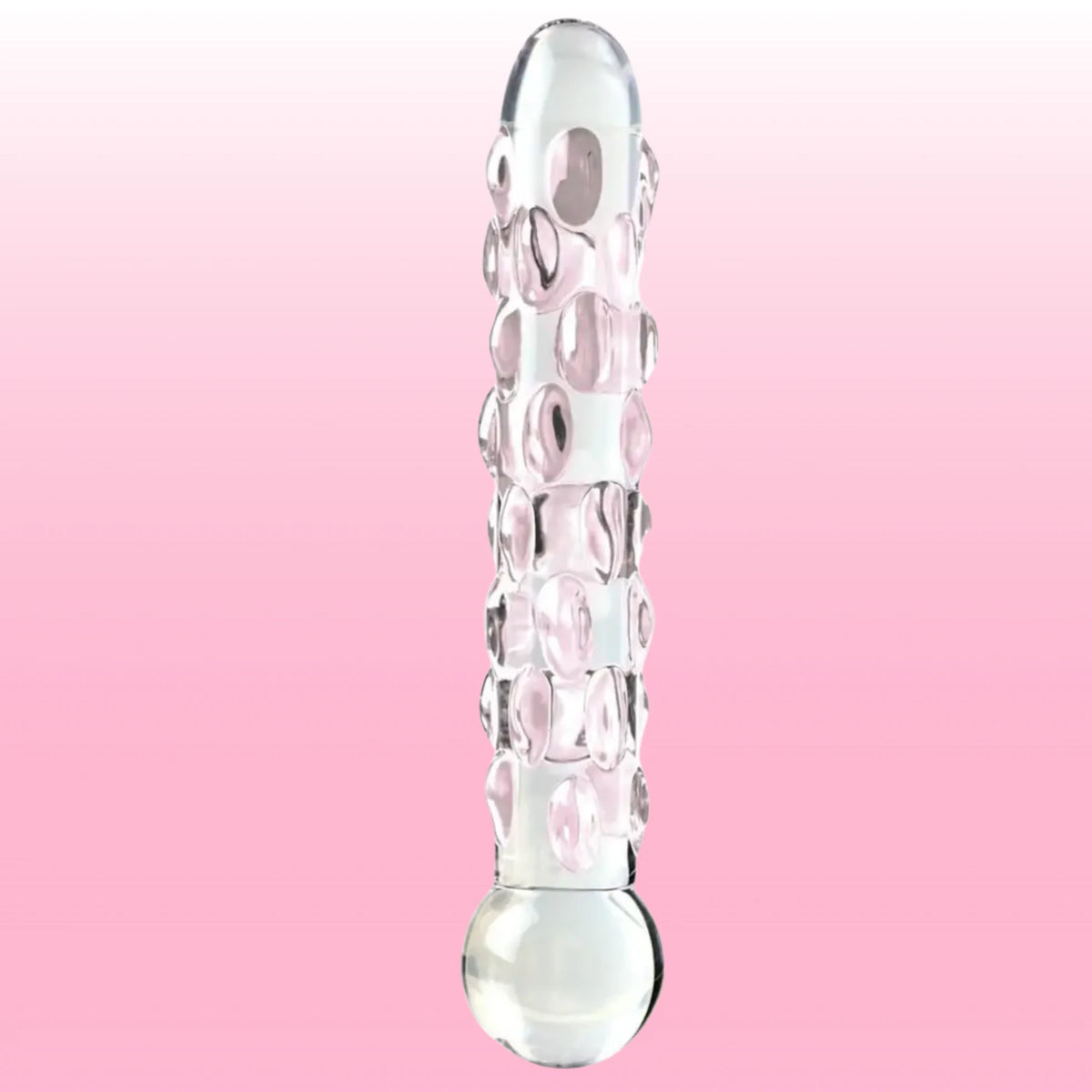 Pipedream Icicles No. 7 Hand Blown Glass Massager Cam Dildo