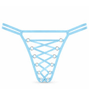 Frowzer Fantasy Wear Luxury Lingerie Bağlamalı Tanga-Mavi