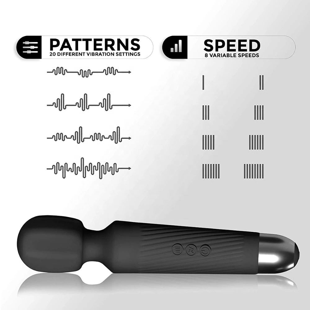 Frowzer Massage Vibes Black 20 Mod Usb Şarjlı Masaj Vibratör