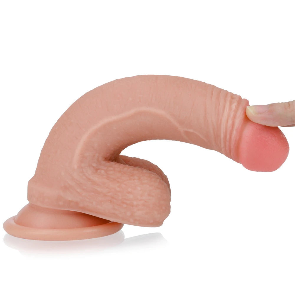 Lovetoy Dual Layered Silicone Cock 18 cm Realistik Penis LV4001F