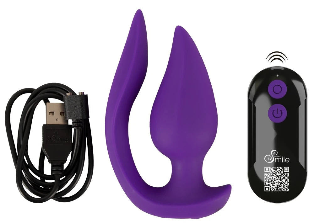 Sweet Smile RC 2'si 1 Arada Unisex Külot Vibratörü ve Anal Plug