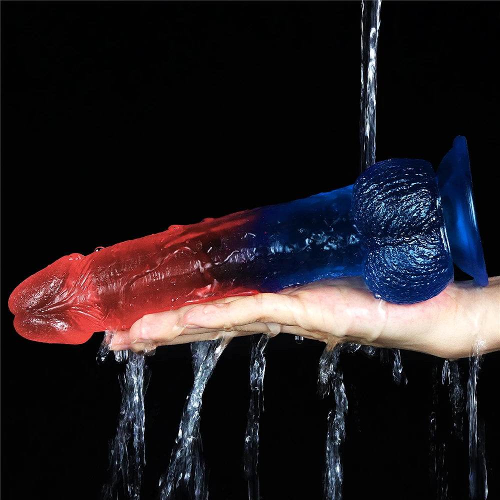 Lovetoy Dazzle Studs Jel Dildo 23 cm Realistik Penis LV318014
