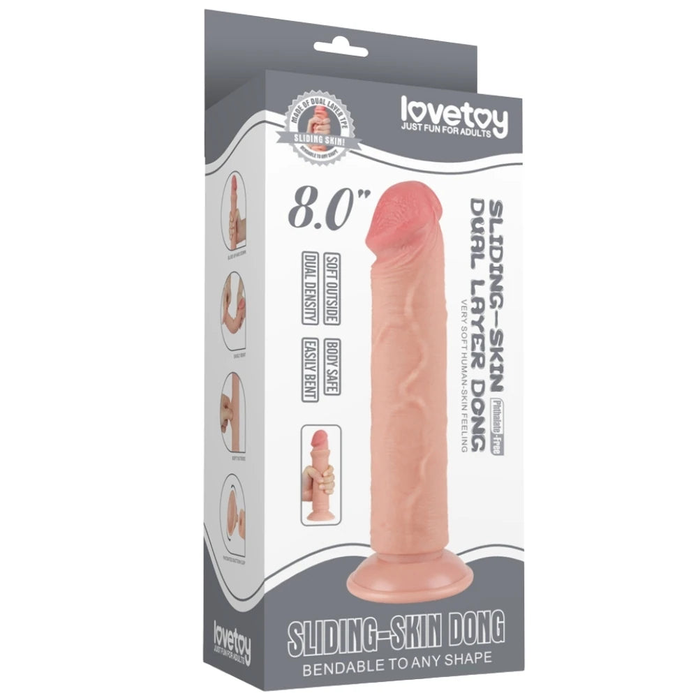 Lovetoy Sliding Skin Hareketli Deri Özellikli 20 Cm Realistik Penis LV317206