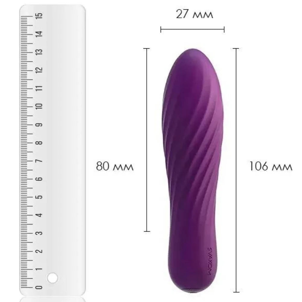 Svakom Tulip 10 Modlu Güçlü Mini Vibratör-Purple