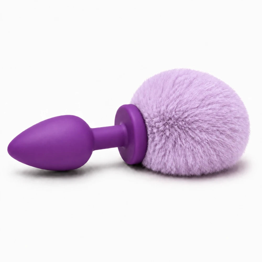 Frowzer Anal Fantasy Luxury Purple Silicone Bunny Tail Purple Kuyruklu Anal Plug