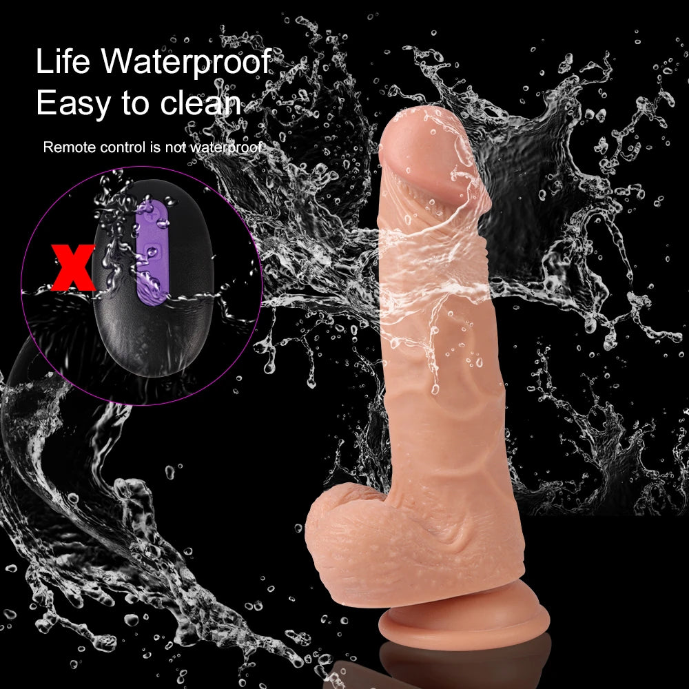 Shequ Dildo Series Hansen 20 Mod Titreşimli Realistik Penis SQ-WBE10013