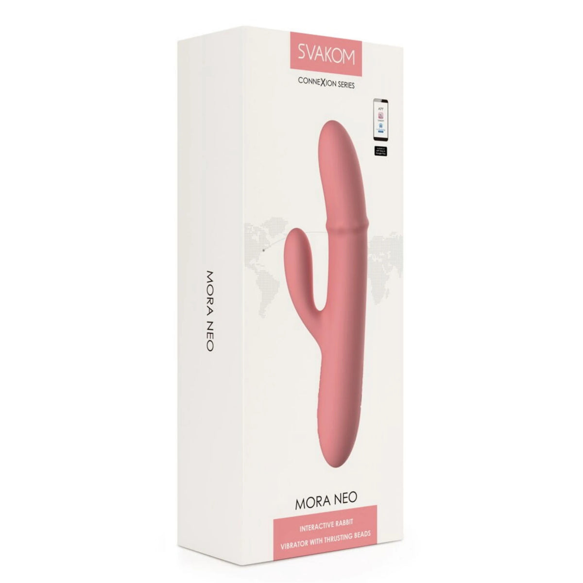 Svakom Mora Neo Telefon Kontrollü Boncuk Hareketli Rabbit Vibratör
