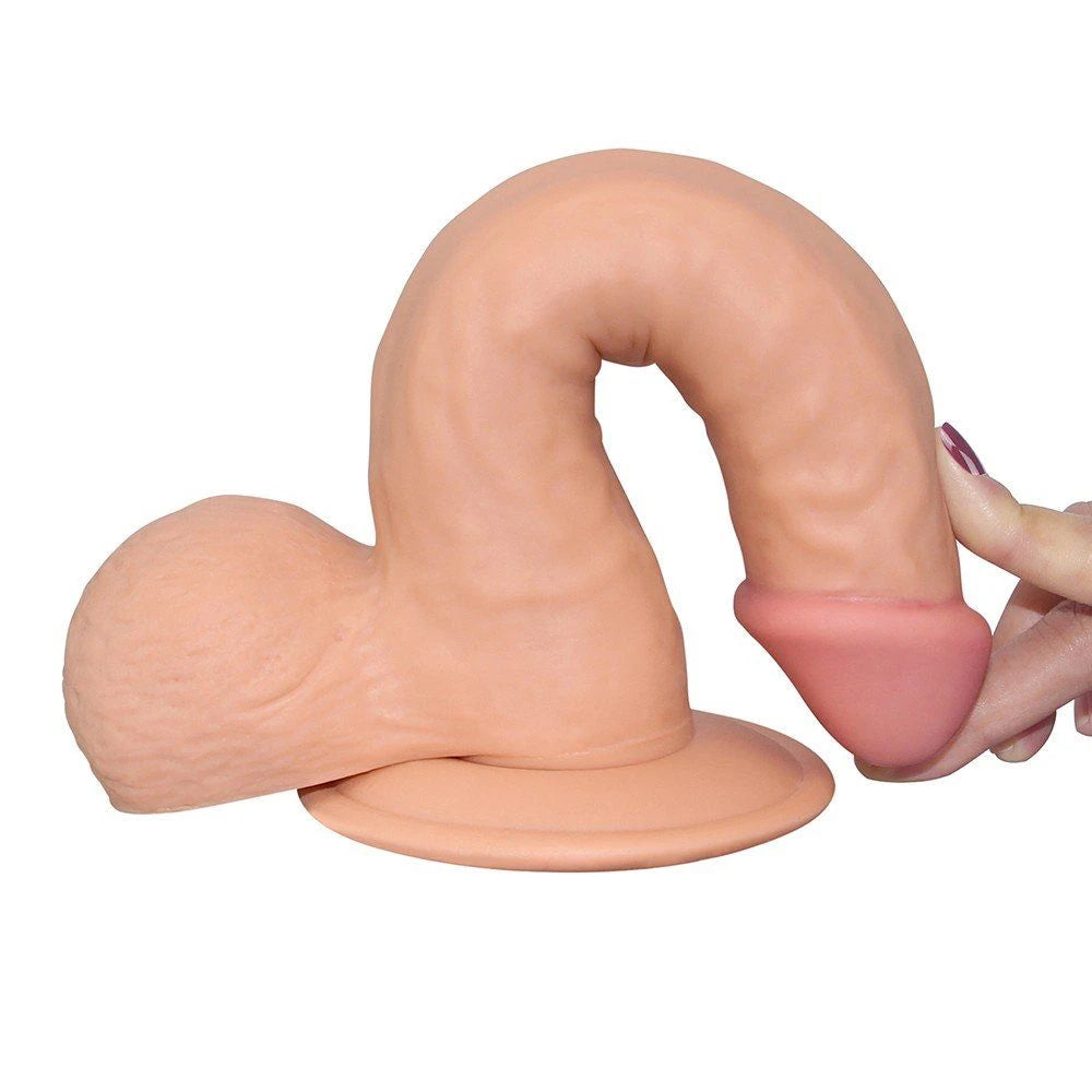 Lovetoy The Ultra Soft Dude Dildo 20 Cm Belden Bağlamalı Realistik Penis LV1082