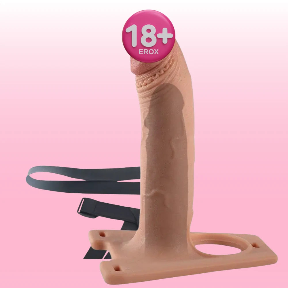 Lovetoy Rodeo 20 cm Ten Dokusunda Yumuşak İçi Boş Kemerli Penis