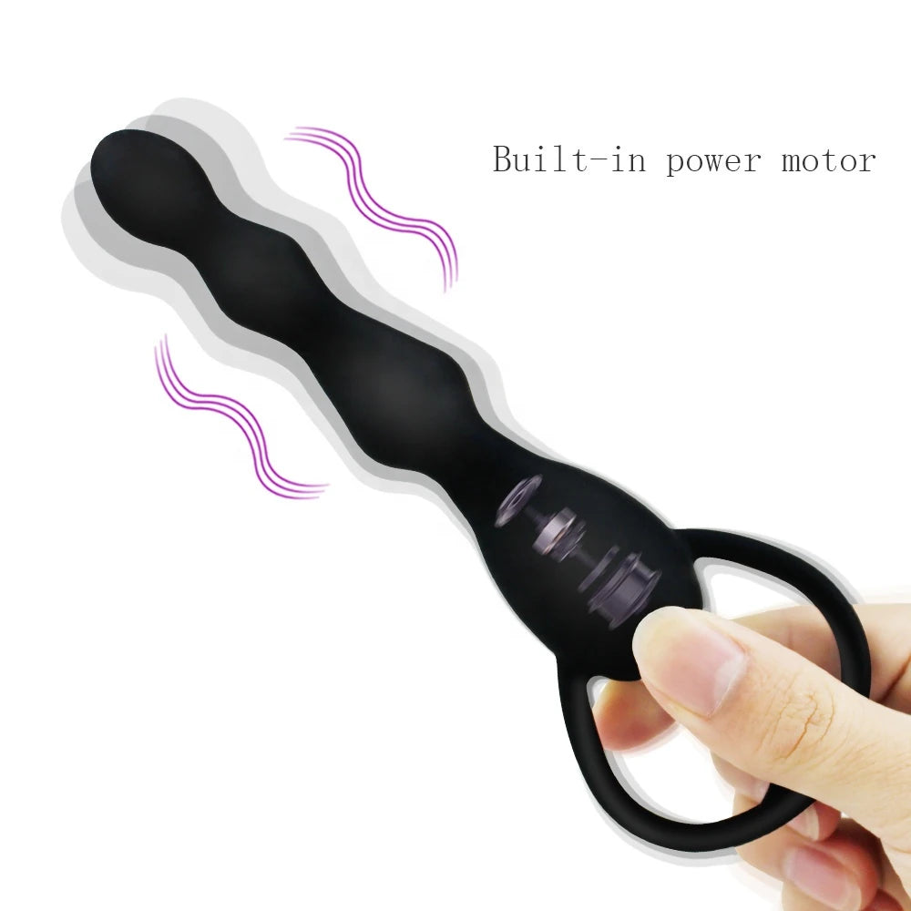 Frowzer Anal Fantasy Boğumlu Titreşimli Anal Vibratör-Black
