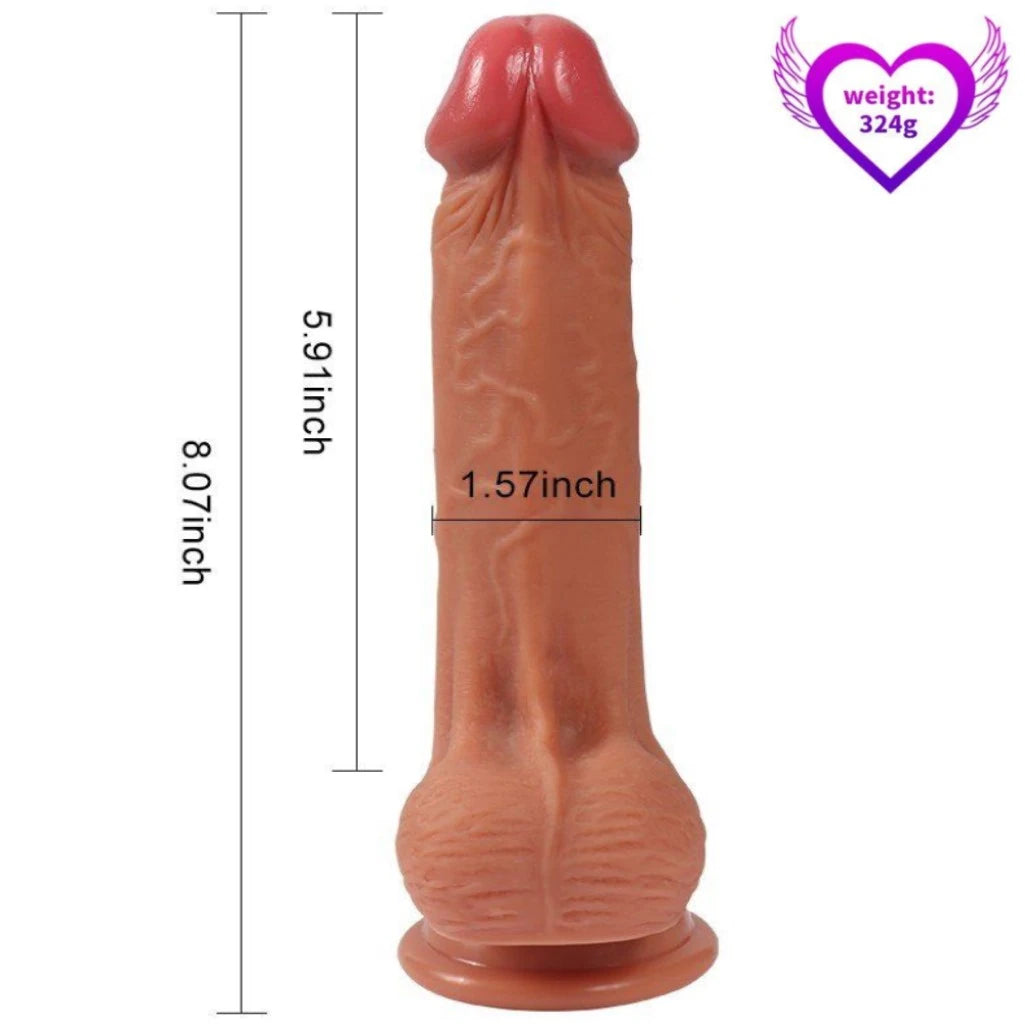 Shequ Dildo Series Jack Natural Doku 20 Cm Realistik Penis