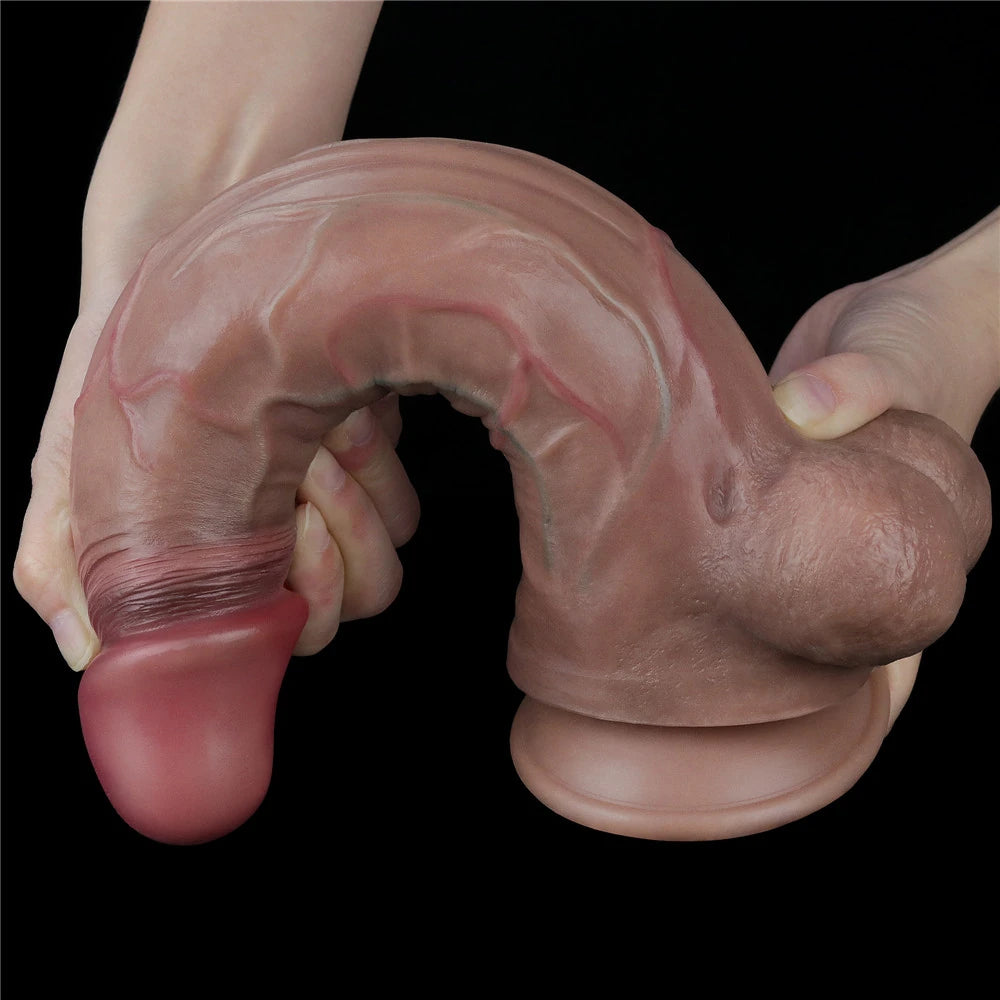 Lovetoy Dual Layered Platinum Silicone Cock 29.5 Cm Büyük Realistik Penis