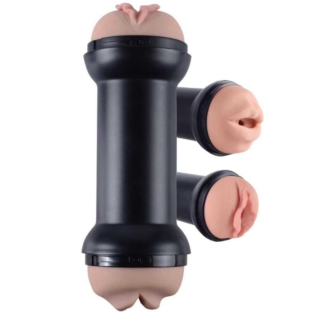Lovetoy Training Master Çift Girişli Oral ve Vajinal Masturbator