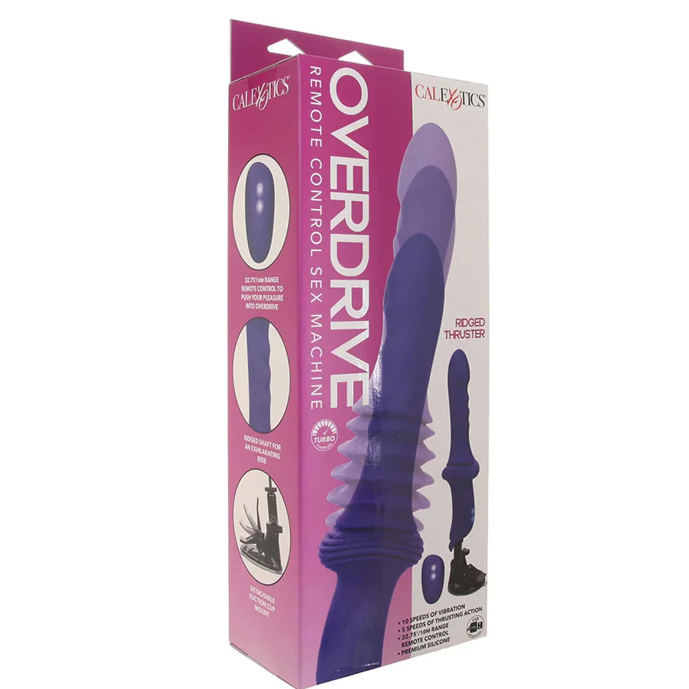 Calexotics Overdrive Ridged Thruster Uzaktan Kumanda Seks Makinesi