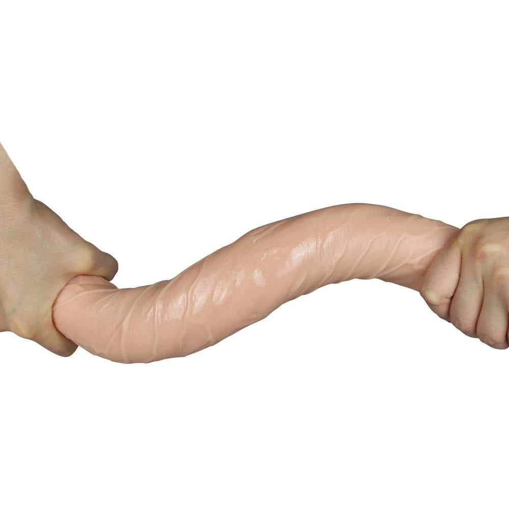 Lovetoy King Size 43 cm Realistik Ultra Esnek Çift Taraflı Penis
