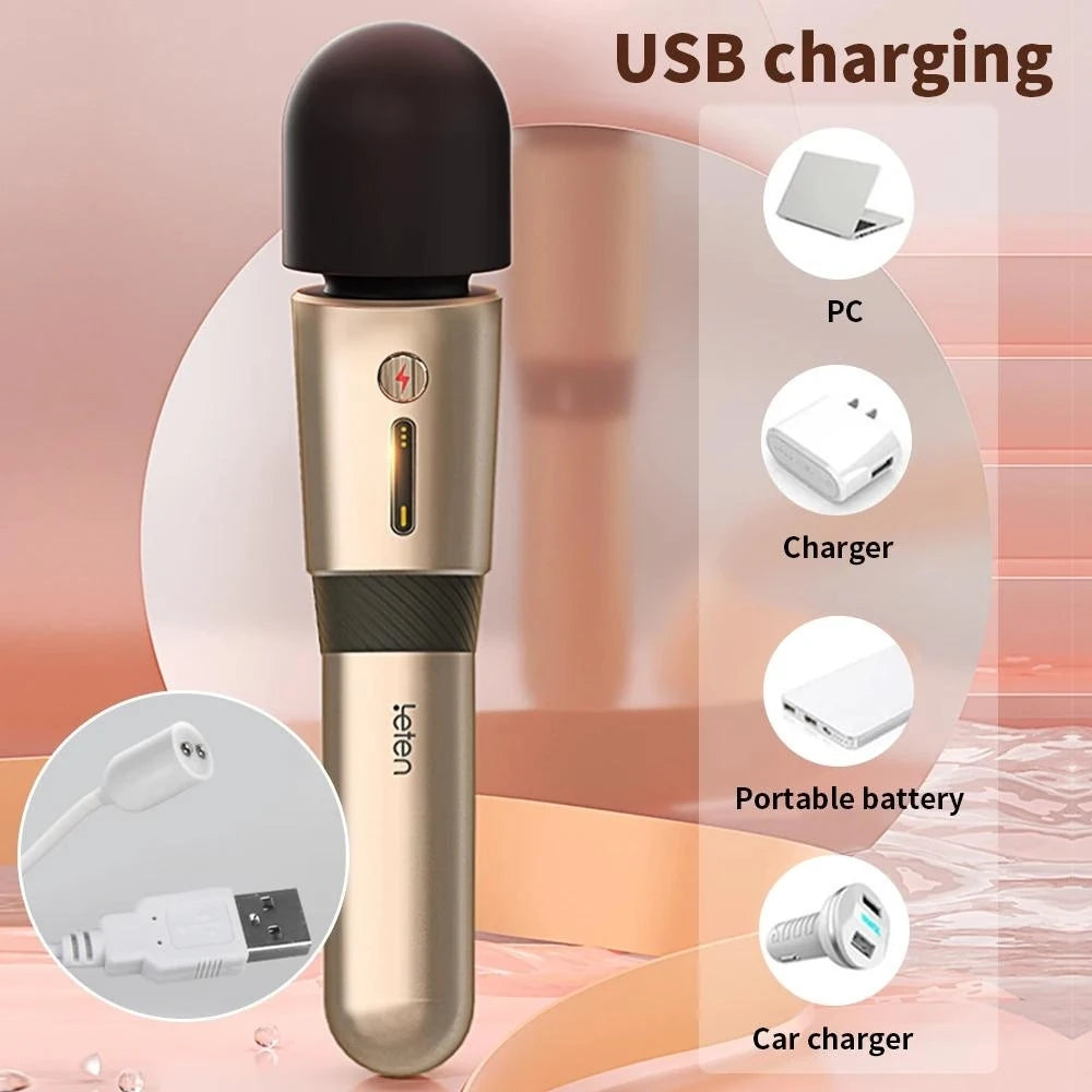 Leten Lighting 3 Professional Massager Ultra Güçlü Masaj Wand Vibratör
