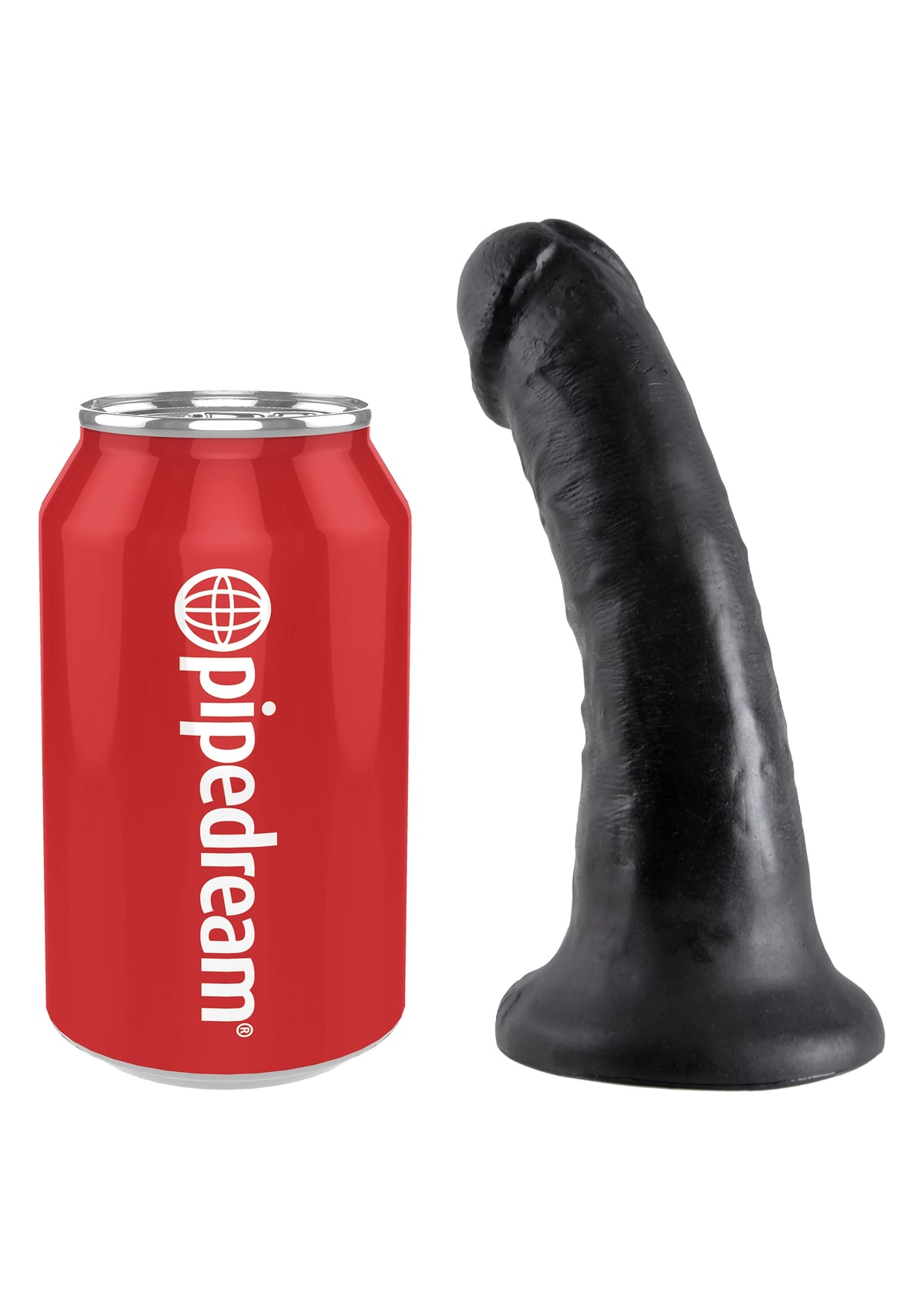 Pipedream King Cock 6'' Testissiz Realistik Amerikan Penis - Black