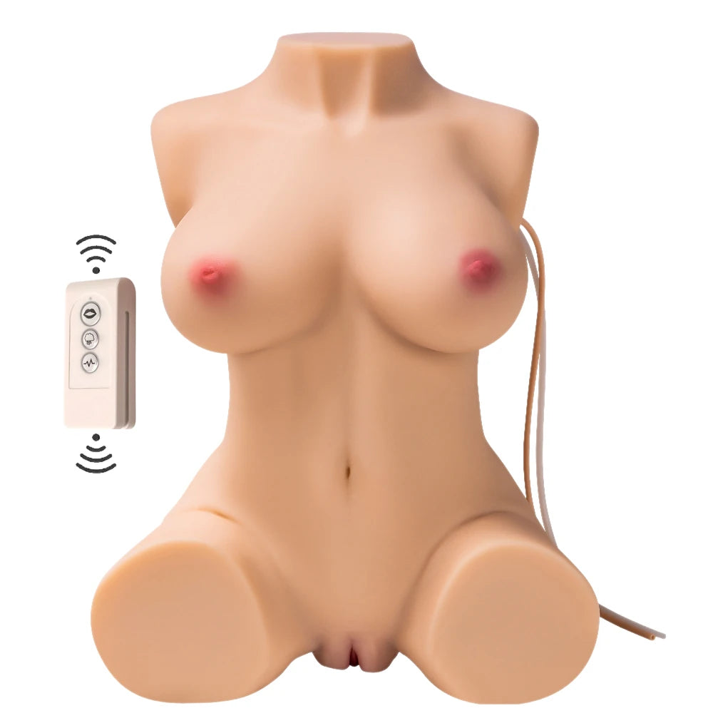 Shequ Jacey Emişli ve Titreşimli Yarım Vücut Masturbator SQ-MAS20020