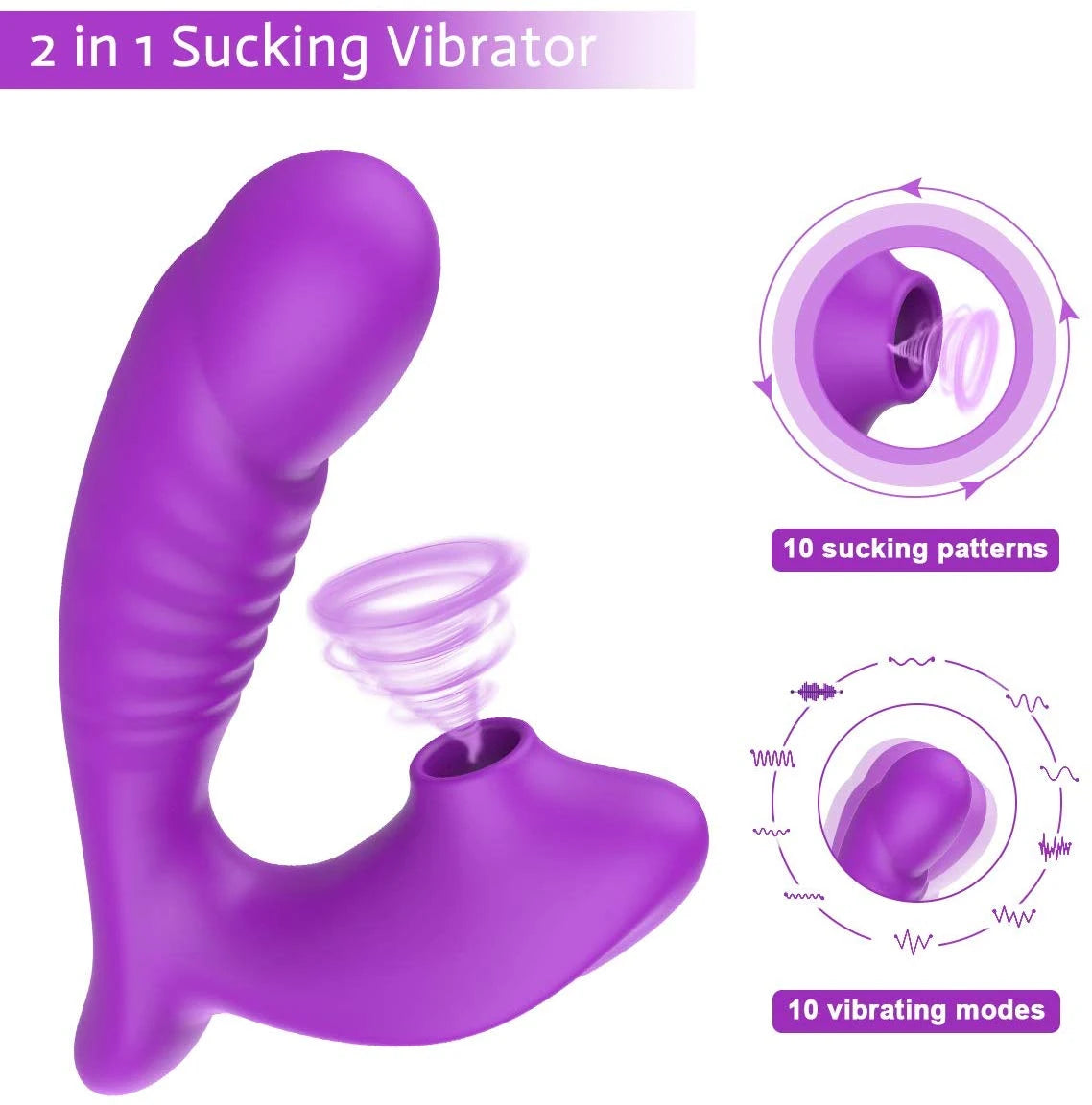 Frowzer Emiş Güçlü ve G-Stimulant 10 Mod Vibrator