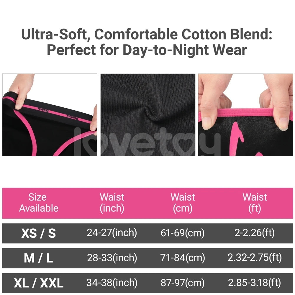 Lovetoy Printed Vibrating Sexy Panties XS/S Giyilebilir Vibratör LV770213A