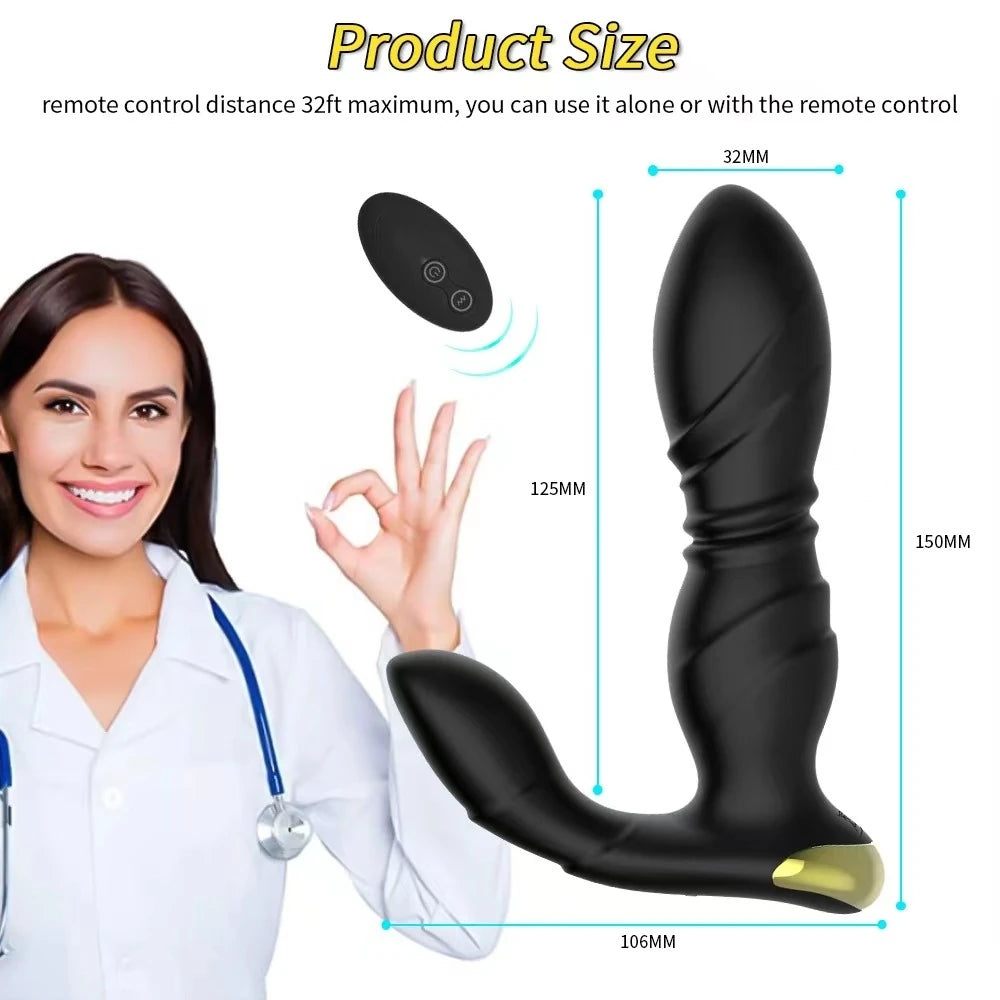 Frowzer Maxcleas Uzaktan Kumandalı İleri Geri Hareketli Prostat Vibratör