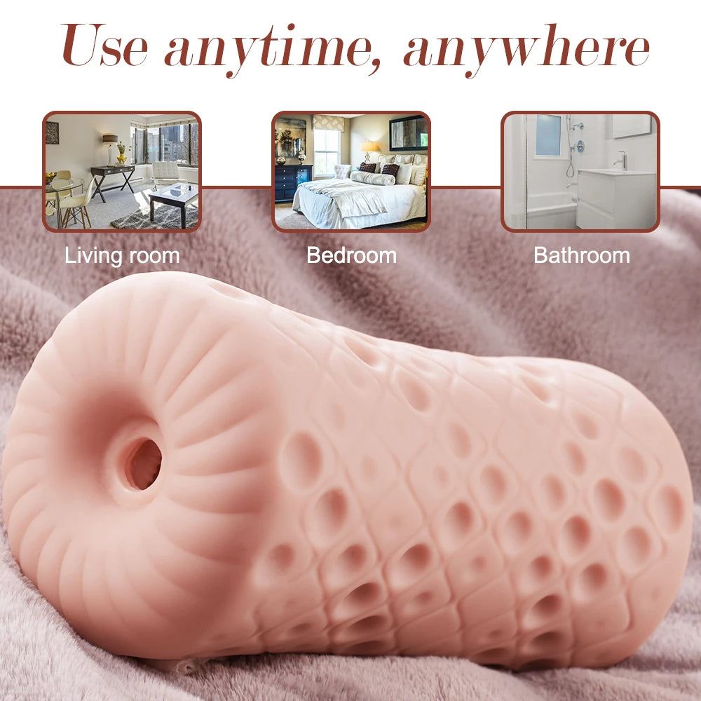 Shequ No.2 White Vagina İleri Geri Hareketli Vajina Masturbator SQ-MAT60137