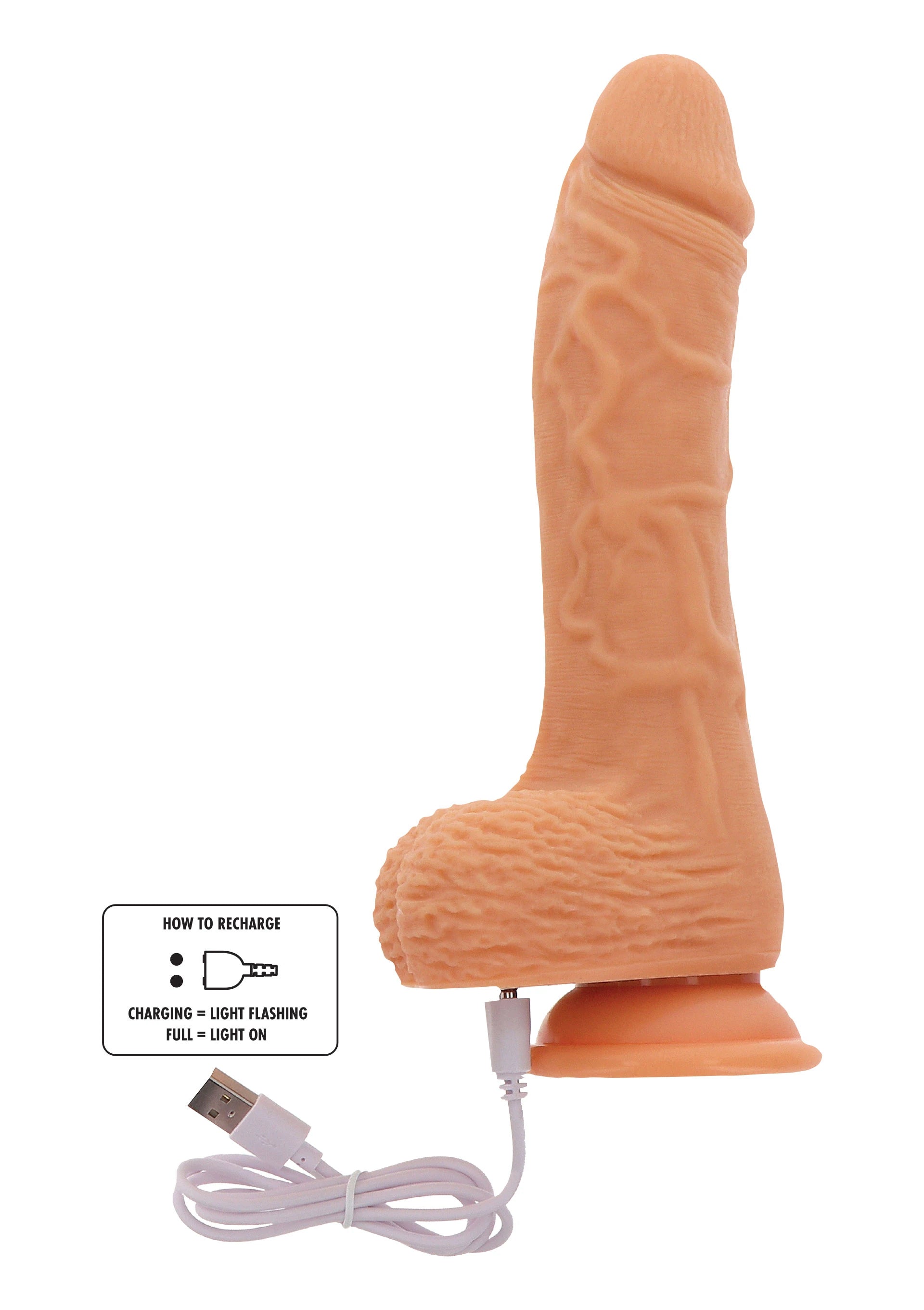 ToyJoy Naked Rotating Dildo Silicone Dönebilen Hareketli Penis 21 Cm.