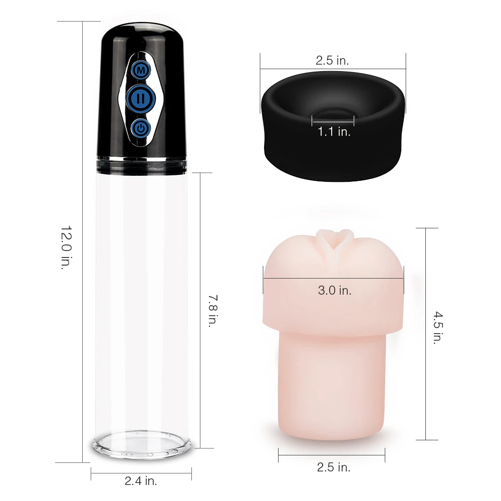 Lovetoy Maximizer Worx Elite Otomatik Emişli Penis Pompası LV240201